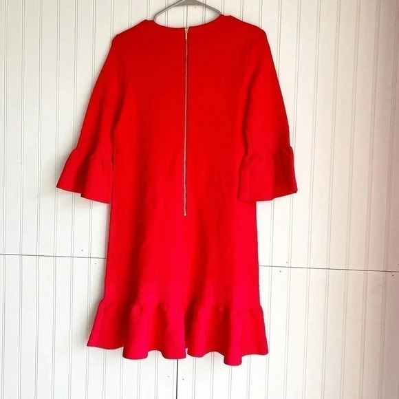 Ted Baker Size 4 Orange Tynia knitted Rib Detail Dress - Picture 7 of 7